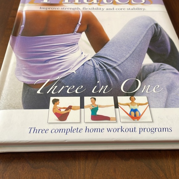 Pilates Three in One Book Hardcover three complete workout program illustrated - Picture 2 of 10